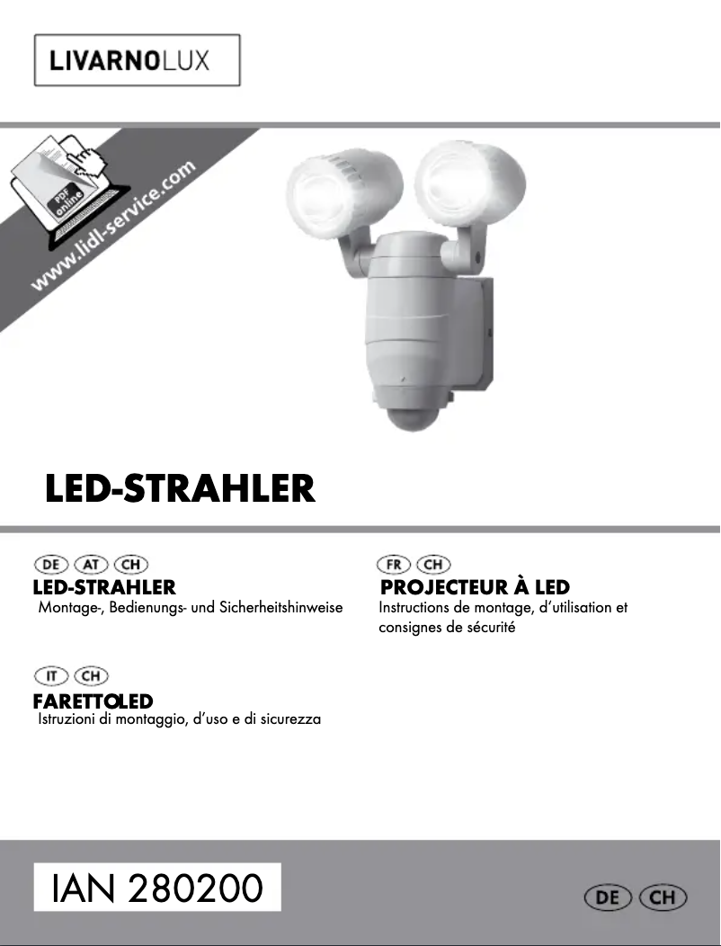 Image de la première page du manuel de l'appareil IAN 280200