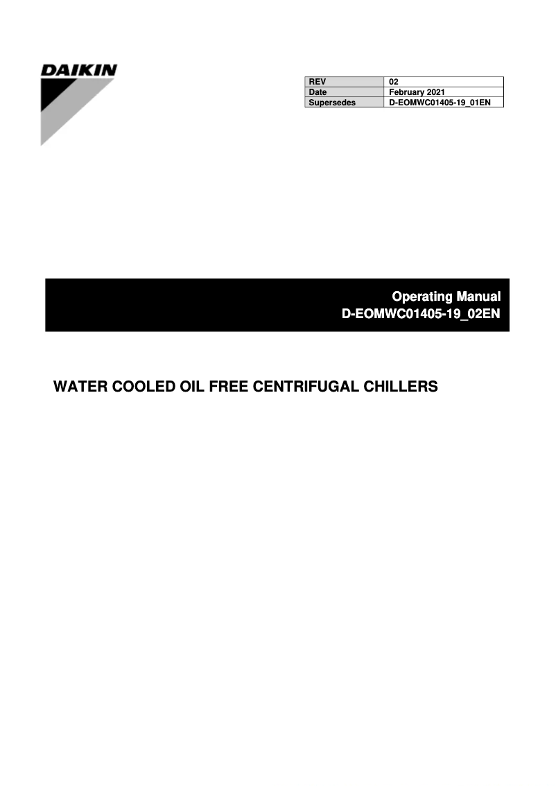 Página 1 del manual Manual de usuario Daikin EWWHC14DZXEA3