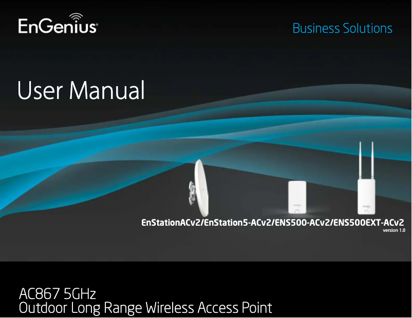 Page n°1 - Manuel utilisateur EnGenius ENS500-AC