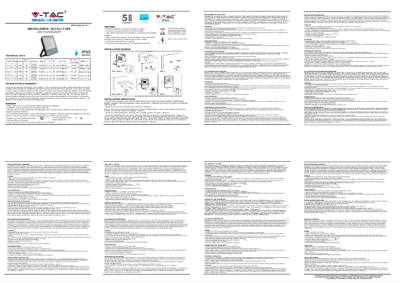 Page 1 de la notice Manuel utilisateur V-TAC VT-57S