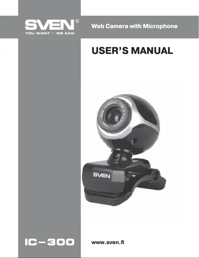 Page 1 de la notice Manuel utilisateur Sven IC-300