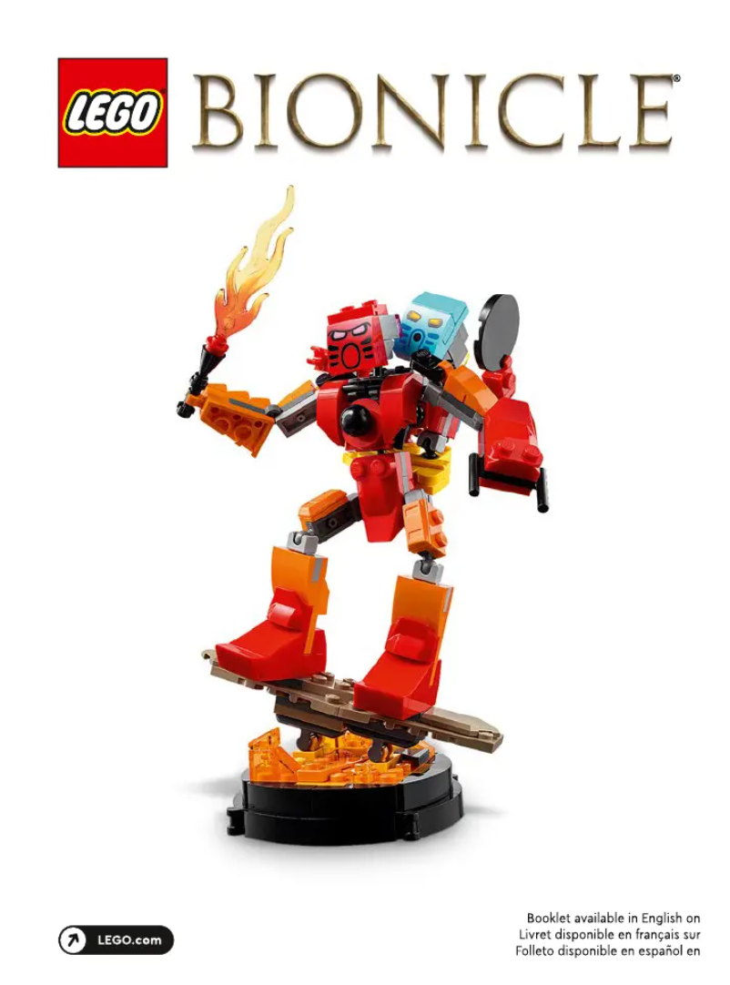Page n°1 - Manuel utilisateur Lego Bionicle 40581