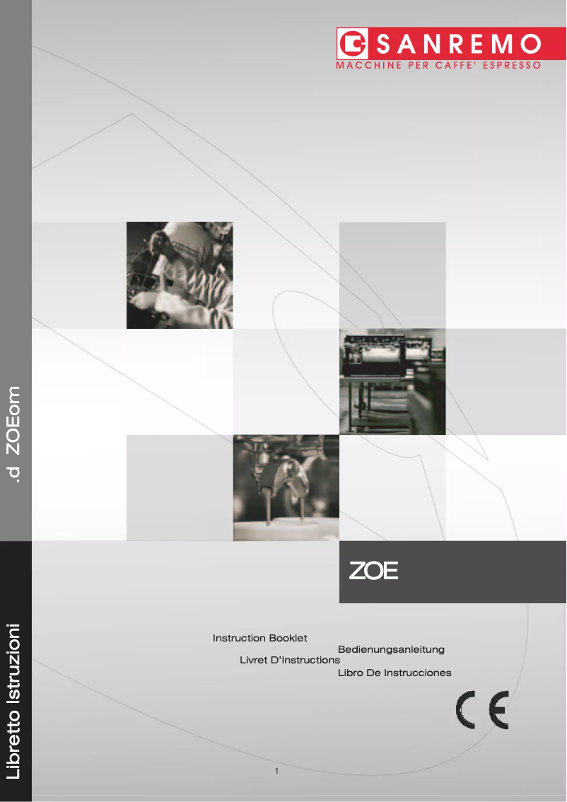 Page 1 de la notice Manuel utilisateur Sanremo Zoe