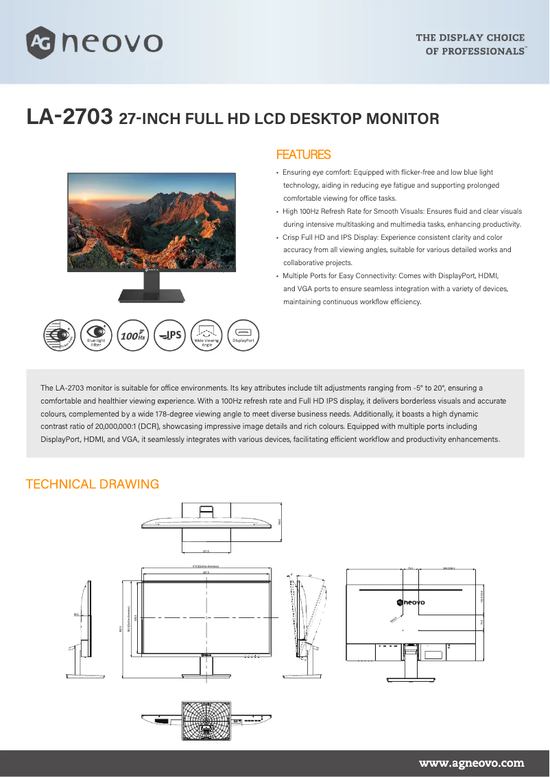 Image de la première page du manuel de l'appareil LA-2703