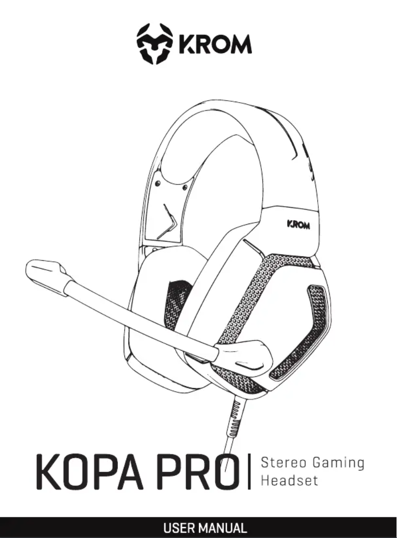 Image de la première page du manuel de l'appareil Kopa Pro