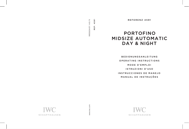 Página 1 del manual Manual de usuario IWC Portofino Midsize Automatic Day and Night 4591