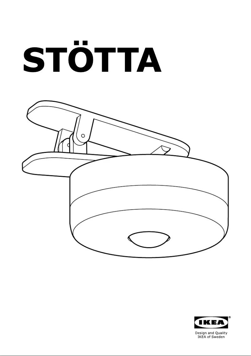 Image de la première page du manuel de l'appareil STÖTTA 602.872.35