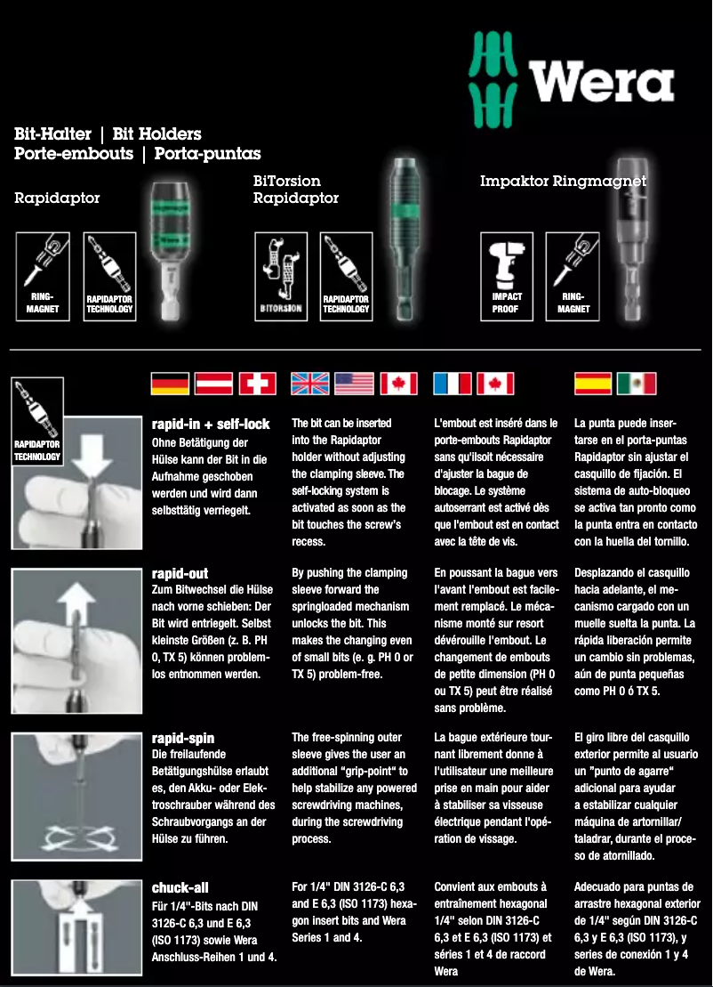 Page n°1 - Manuel utilisateur Wera Bit-Check 12