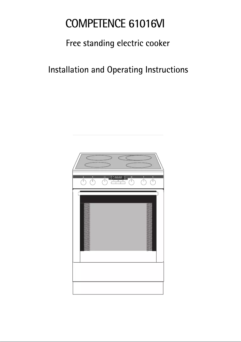 Image de la première page du manuel de l'appareil Competence 61016VI