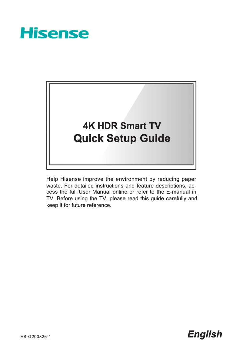 Image de la première page du manuel de l'appareil 43A60GMV