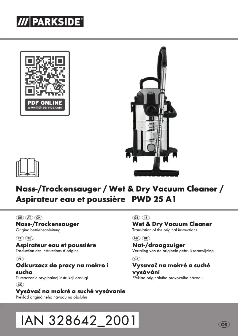 Image de la première page du manuel de l'appareil PWD 25 A1