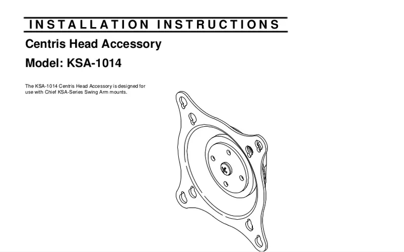 Página 1 del manual Manual de usuario Chief KSA1014B