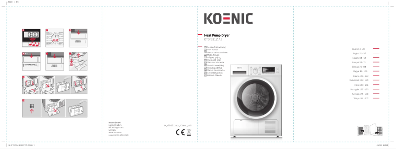 Page n°1 - Manuel utilisateur Koenic KTD 9312 A2