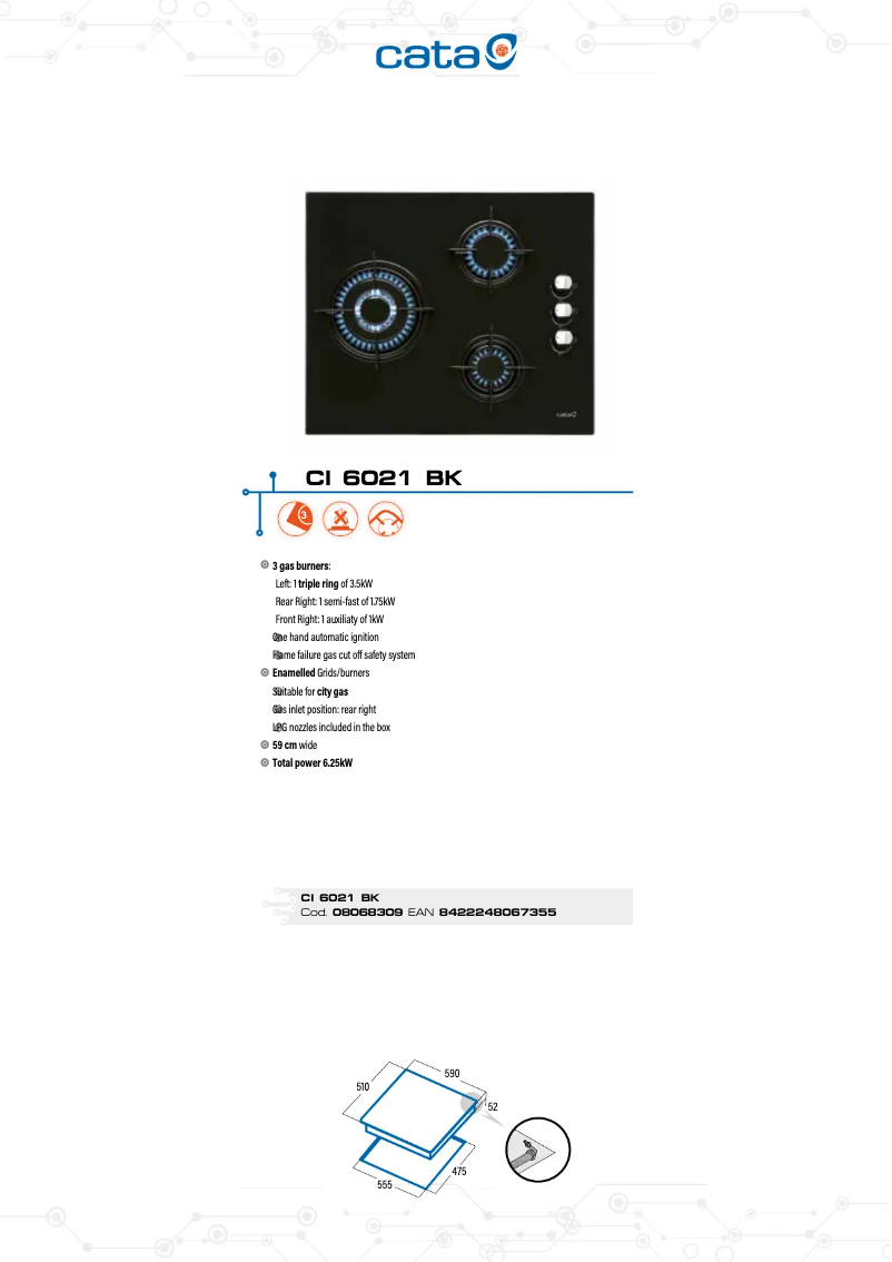 Image de la première page du manuel de l'appareil CI 6021 BK