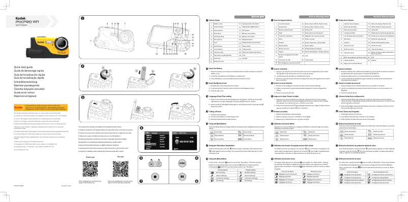 Image de la première page du manuel de l'appareil PixPro WP1