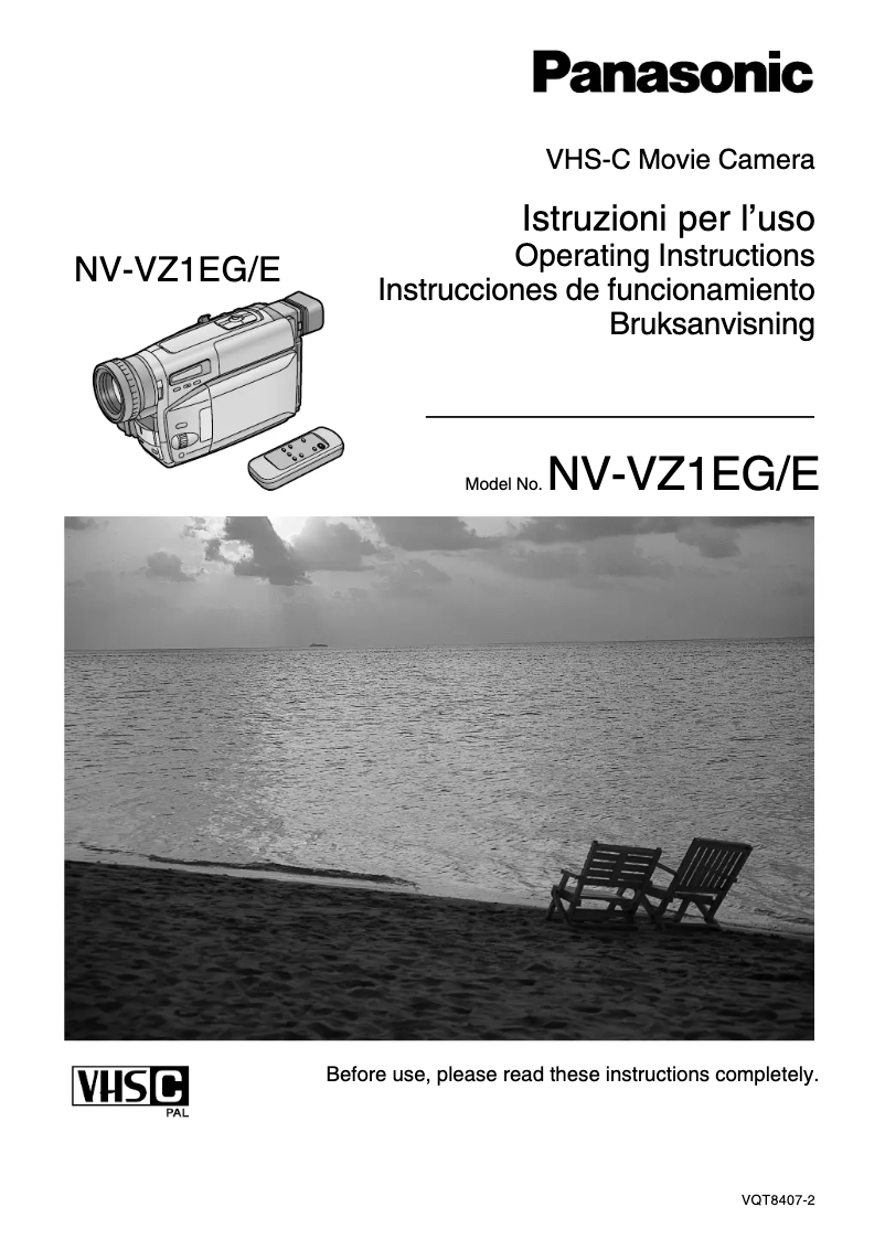 Page 1 de la notice Manuel utilisateur Panasonic NV-VZ1EG