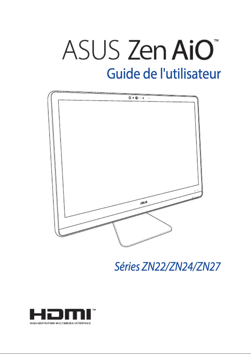 Page 1 de la notice Manuel utilisateur Asus ZN241