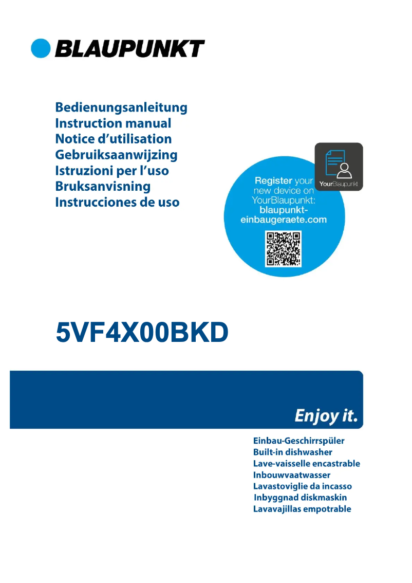 Page n°1 - Manuel utilisateur Blaupunkt 5VF4X00BKD
