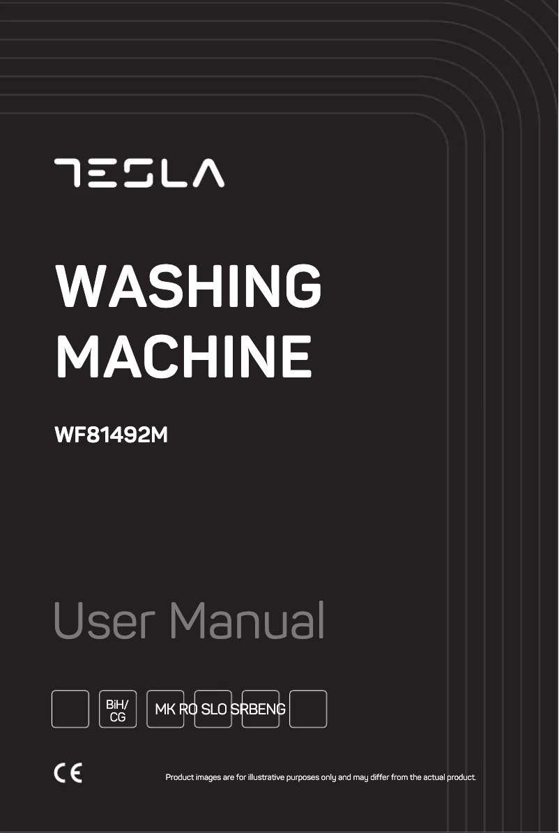 Page 1 of the manual User Manual Tesla WF81492M