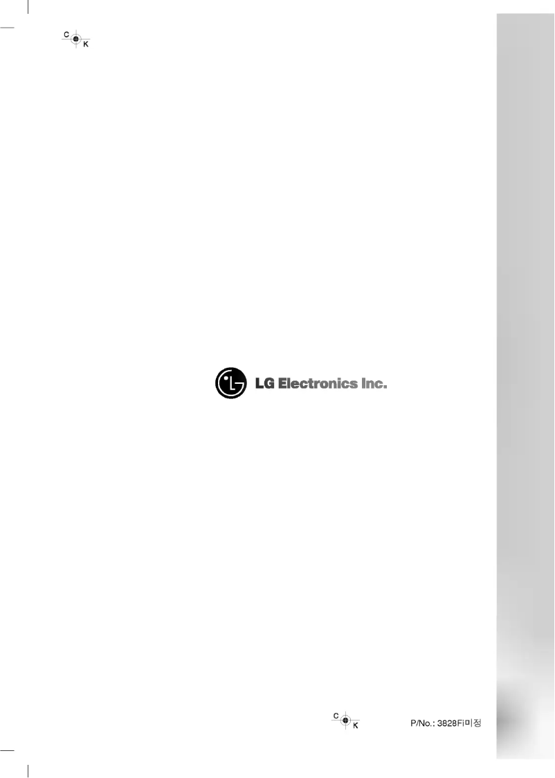 Page n°1 - Manuel utilisateur LG V-CB361HT