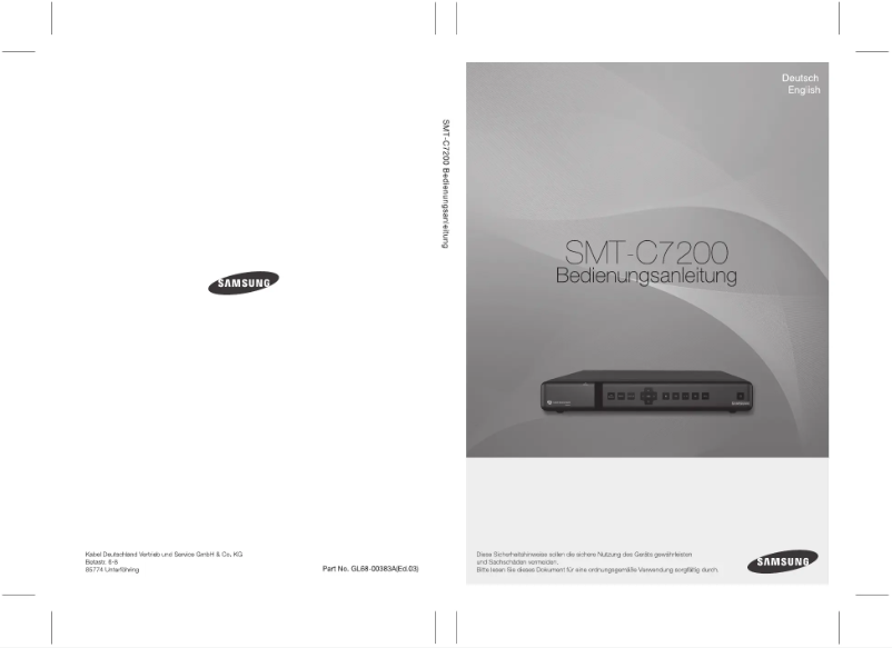 Page 1 de la notice Manuel utilisateur Samsung SMT-C7200