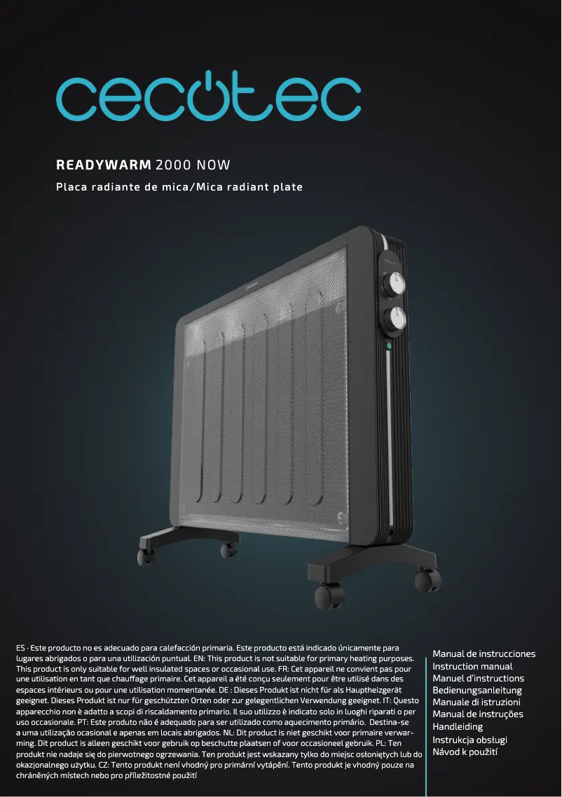 Page n°1 - Manuel utilisateur Cecotec Ready Warm 2000 Now