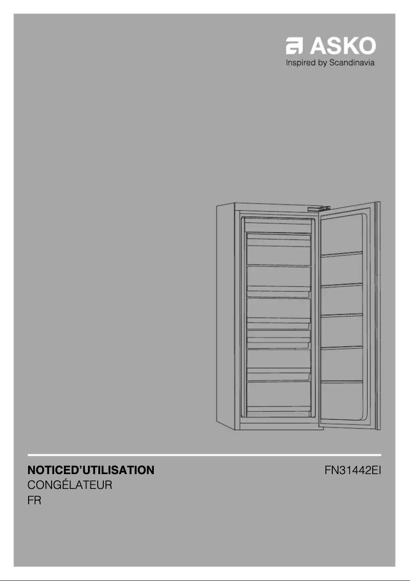 Page 1 de la notice Fiche technique Asko FN31442EI