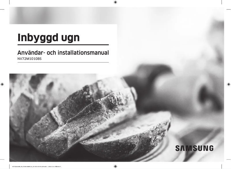 Page 1 de la notice Manuel utilisateur Samsung NV72M1010BS/EE