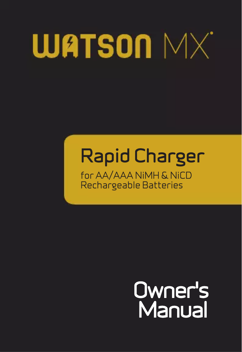 Page 1 de la notice Manuel utilisateur Watson MX