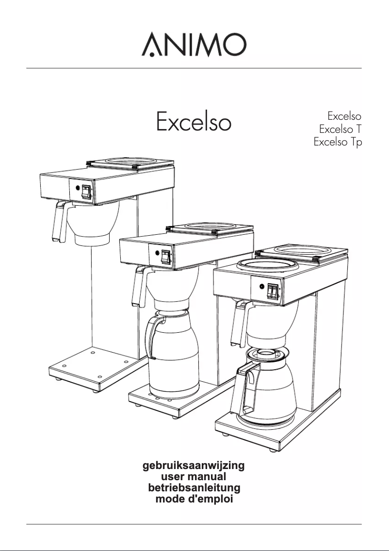 Page 1 de la notice Manuel utilisateur Animo Excelso T