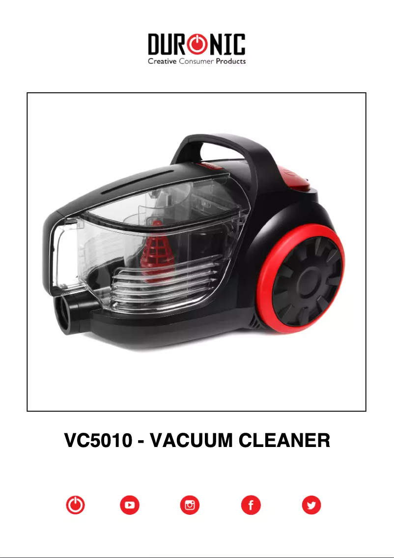 Image de la première page du manuel de l'appareil VC5010