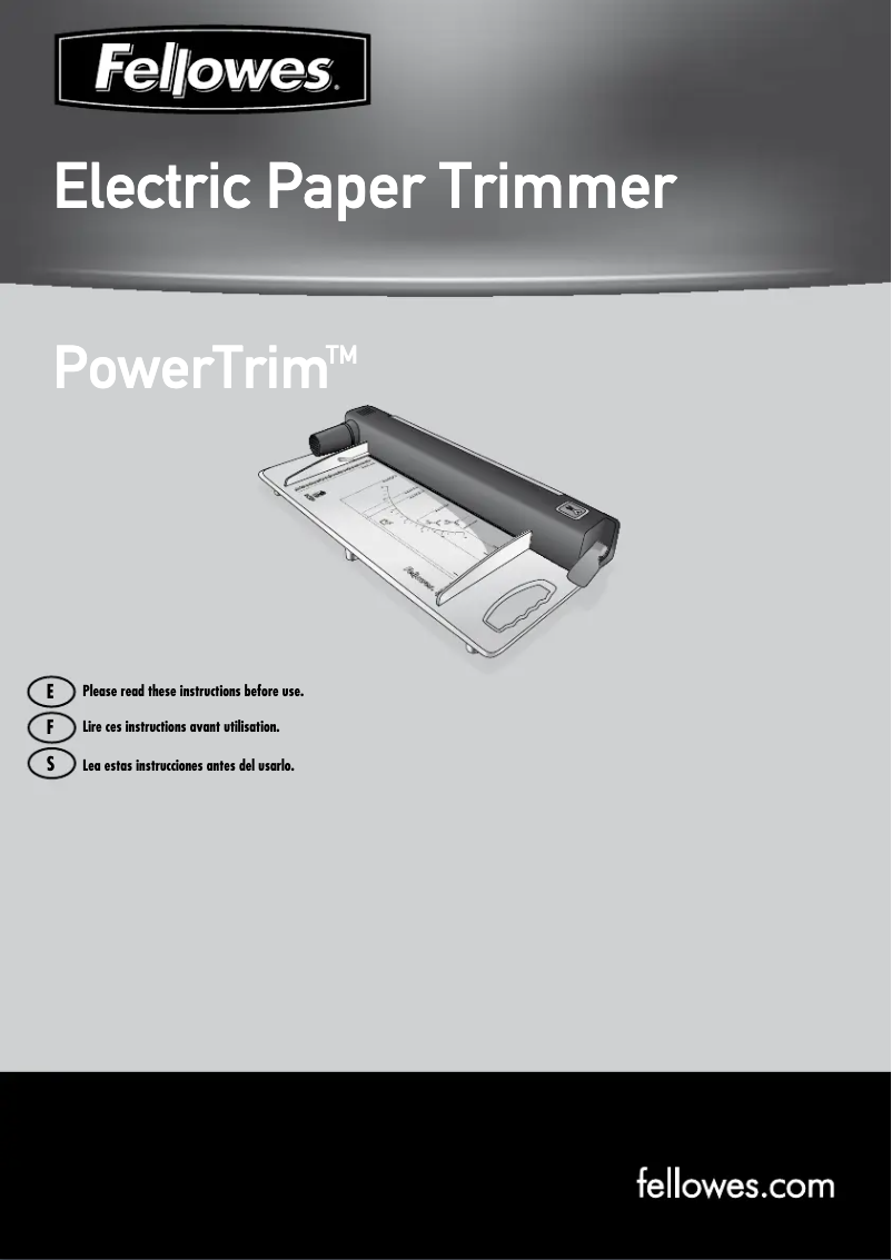 Image de la première page du manuel de l'appareil Powertrim