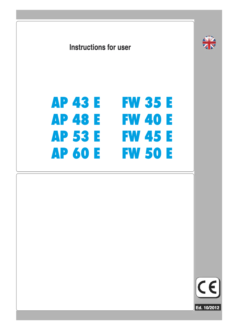 Page 1 de la notice Manuel utilisateur Hoonved FW40E