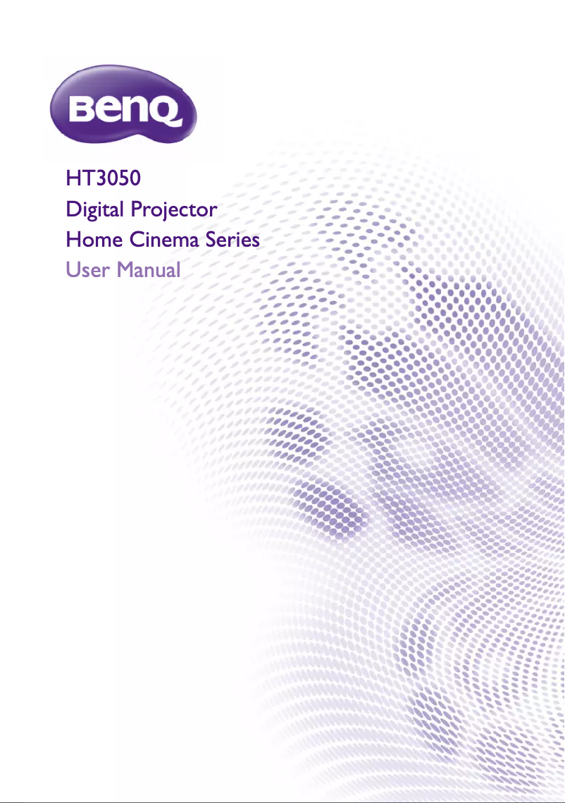 Page n°1 - Manuel utilisateur BenQ HT3050