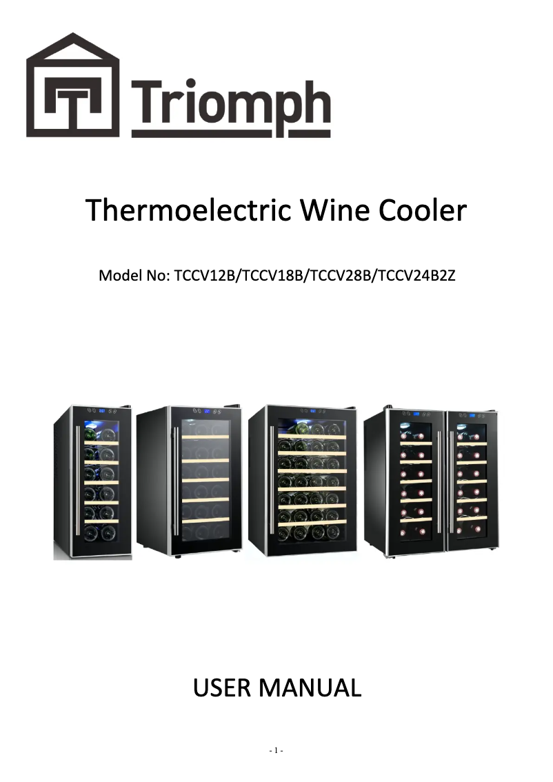 Page n°1 - Manuel utilisateur Triomph TCCV24B2Z