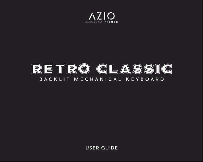 Página 1 del manual Manual de usuario Azio Retro Classic