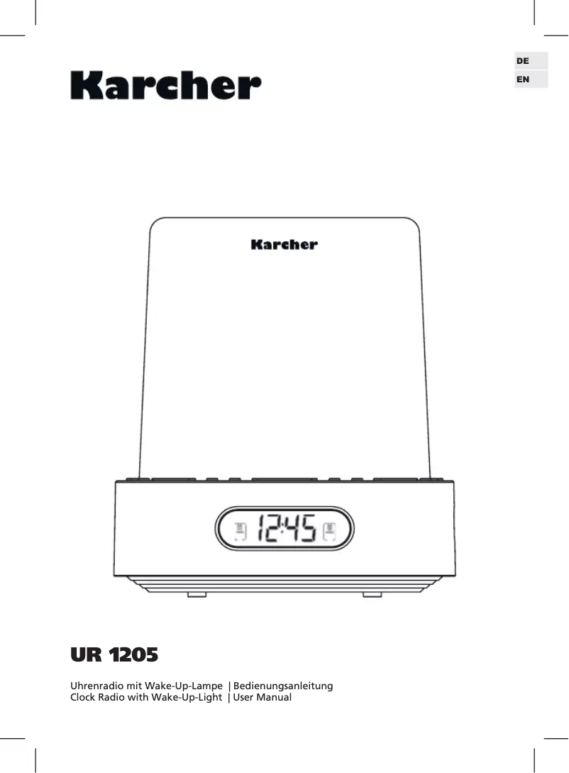 Page 1 de la notice Manuel utilisateur Karcher Audio UR 1205