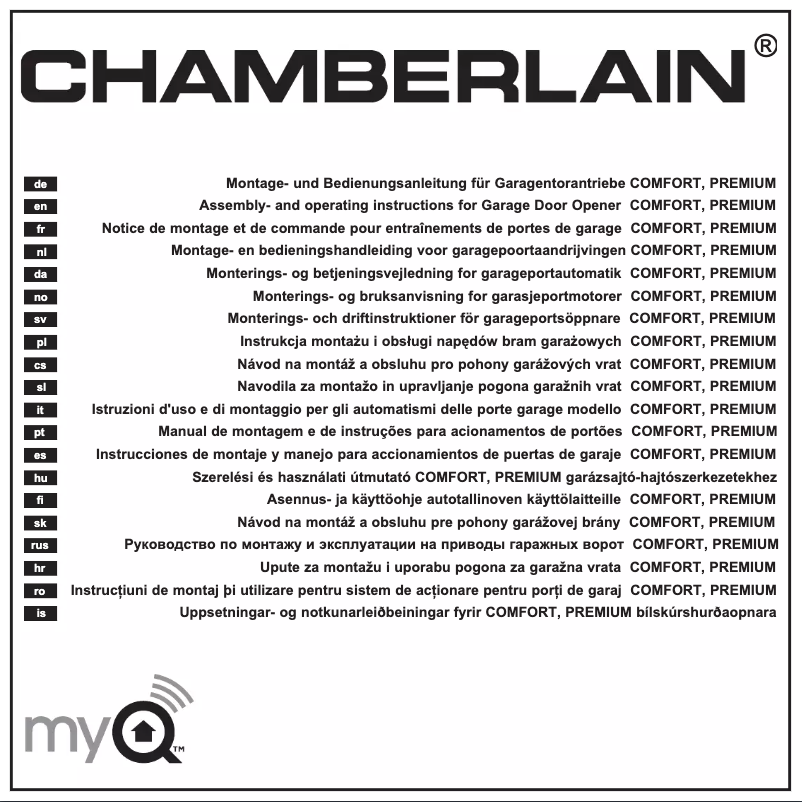 Page 1 de la notice Manuel utilisateur Chamberlain ML1000EV