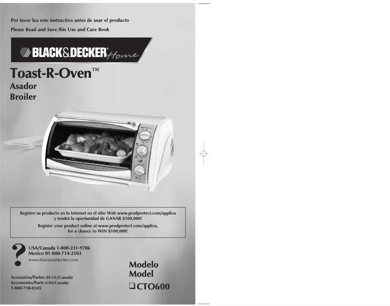 Page 1 de la notice Manuel utilisateur Black & Decker CTO600