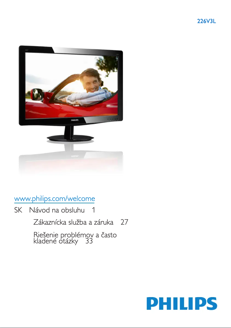 Page n°1 - Manuel utilisateur Philips 226V3LSB28