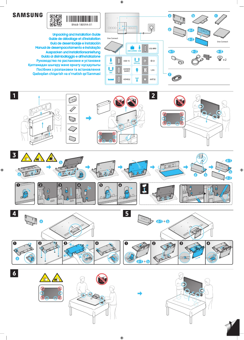 Imagen de la primera página del manual del dispositivo QA65QN900DW