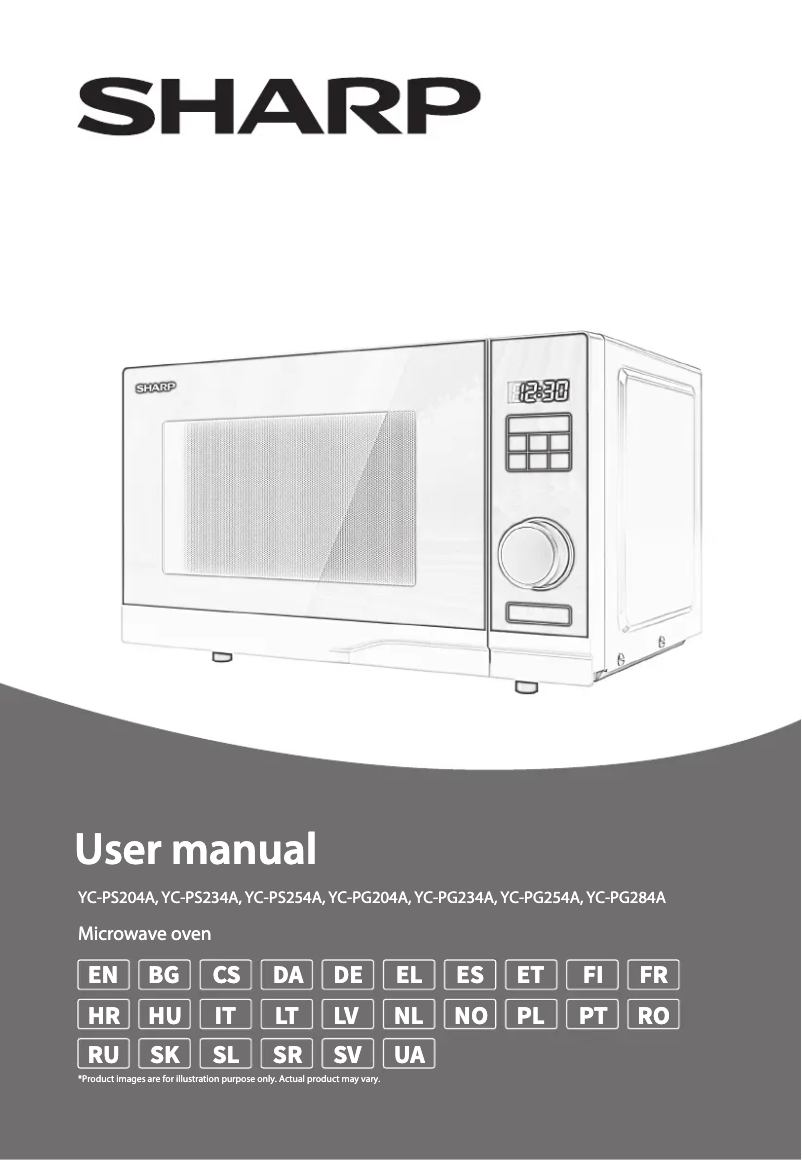 Page 1 de la notice Manuel utilisateur Sharp YC-PG234AE