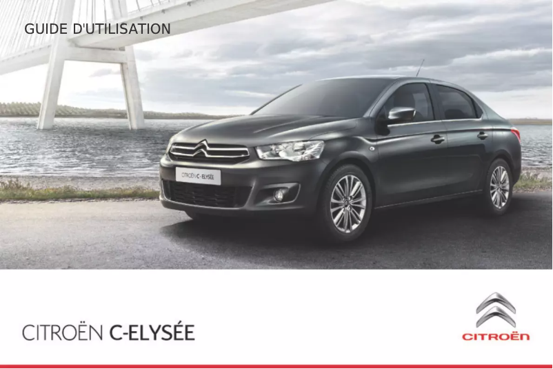 Page 1 de la notice Manuel utilisateur Citroën C-Elysée (2015)