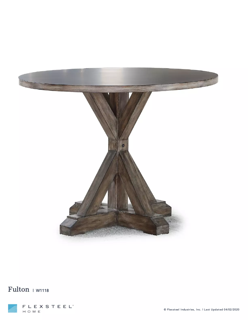 Page 1 de la notice Manuel utilisateur Flexsteel Fulton W1118-836