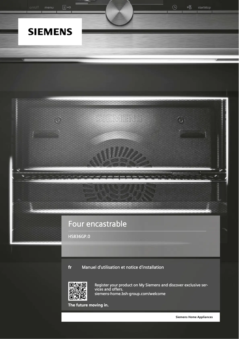 Page n°1 - Manuel utilisateur Siemens HS836GPB0