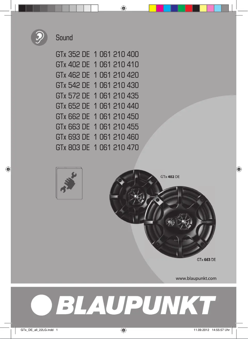 Image de la première page du manuel de l'appareil GTx 572 DE