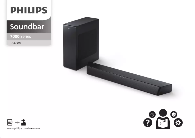 Page 1 de la notice Guide de démarrage rapide Philips TAB7207