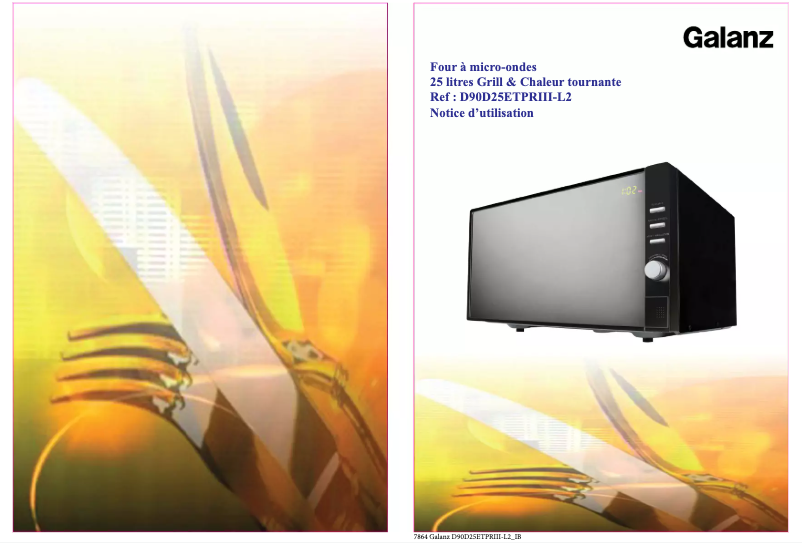 Image de la première page du manuel de l'appareil D90D25ETPRIII-L2