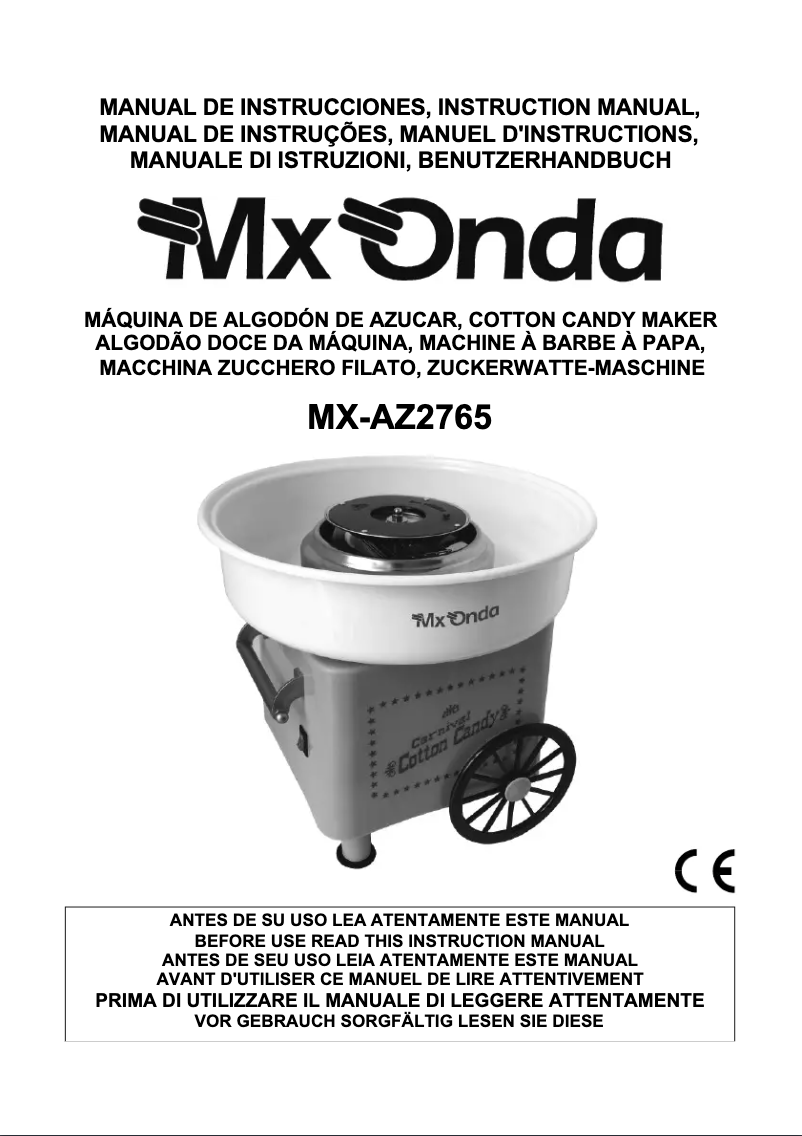 Image de la première page du manuel de l'appareil MX-AZ2765