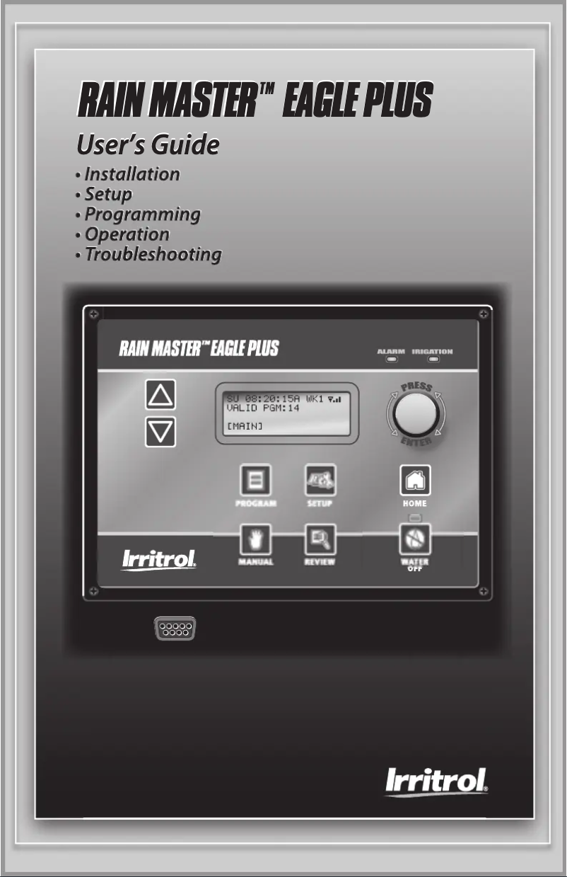 Page n°1 - Manuel utilisateur Irritrol EGP8